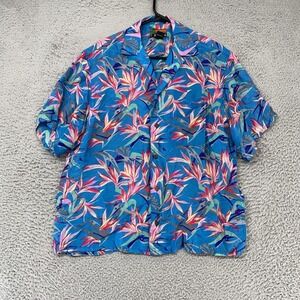 Vtg 80s Patagonia Pataloha Birds of Paradise Shirt Rayon Made in Hong Kong Med